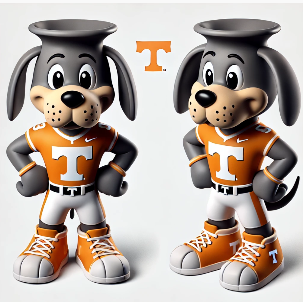 Smokey Dog Ceramic Vase